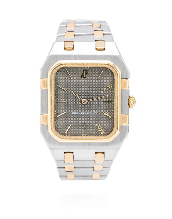 Audemars Piguet Royal Oak rectangular in acciaio ed oro