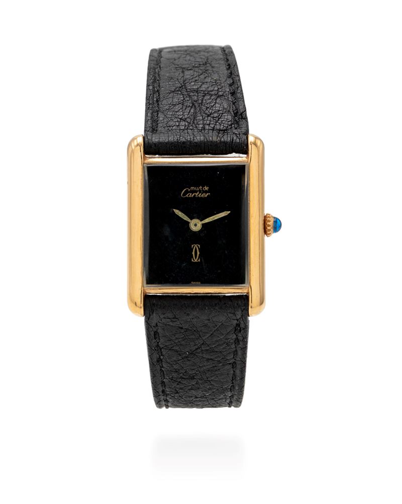 Cartier Must Tank in argento placcato oro