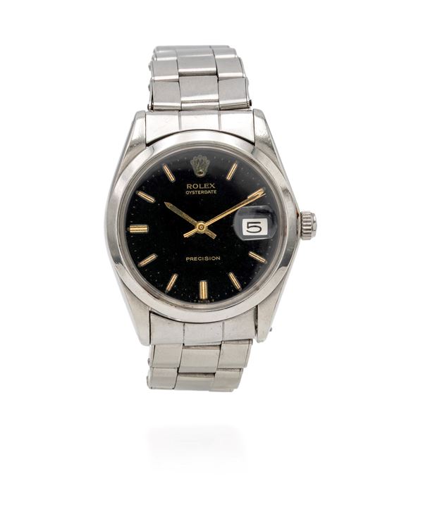 Rolex precision oyster date in acciaio  (anni '60)  - Auction Important Wristwatches and Pocket Watches - Casa d'Aste Arcadia