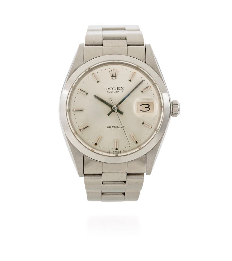 Rolex precision oyster date in acciaio