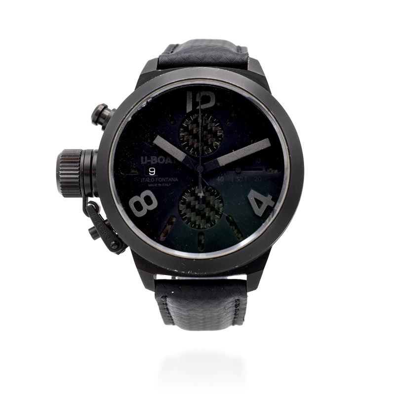 UBOAT crono militare 100 m in acciaio pvd nero
