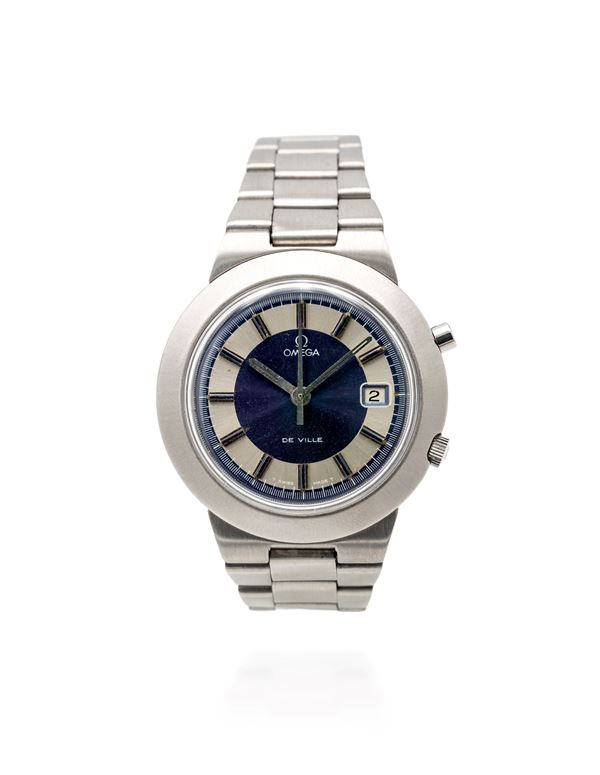 Omega cronostop De Ville in acciaio