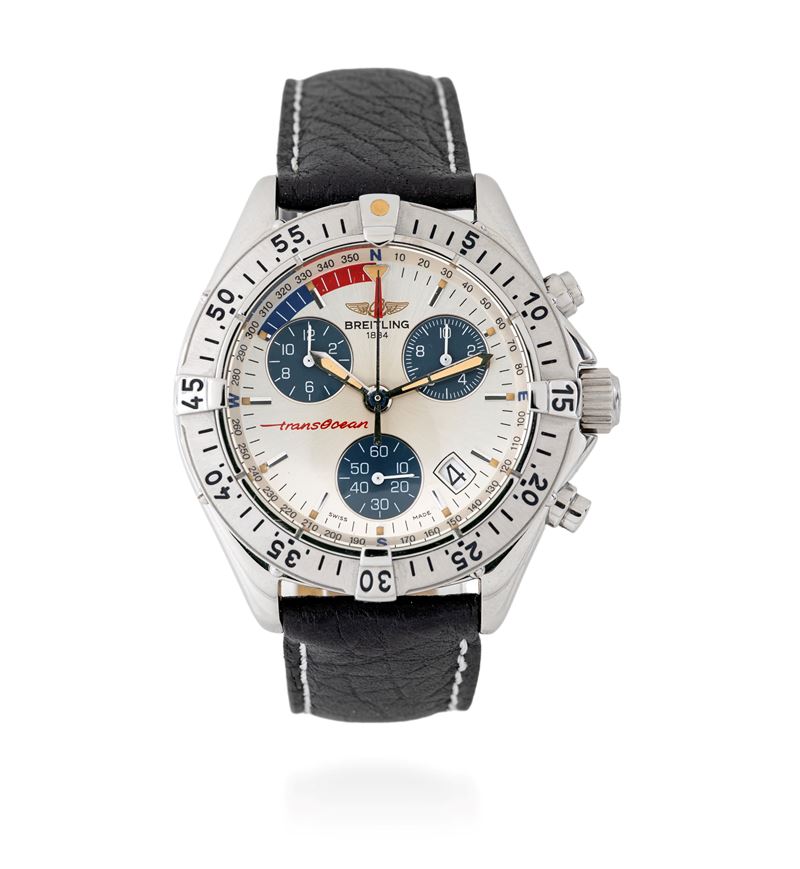 Breitling crono Transocean 100 m in acciaio