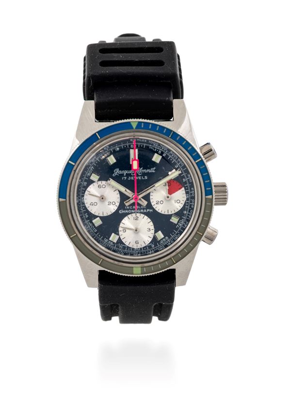 Jacques Monnat cronograph 5 atmos in acciaio