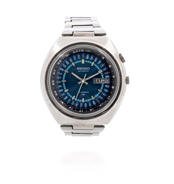 Seiko calendario perpetuo in acciaio  (anni '70)  - Asta Importanti Orologi da Polso e da Tasca - Casa d'Aste Arcadia