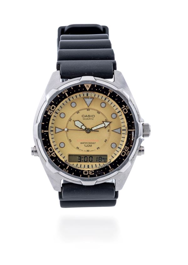 Casio Schwarzenegger in acciaio