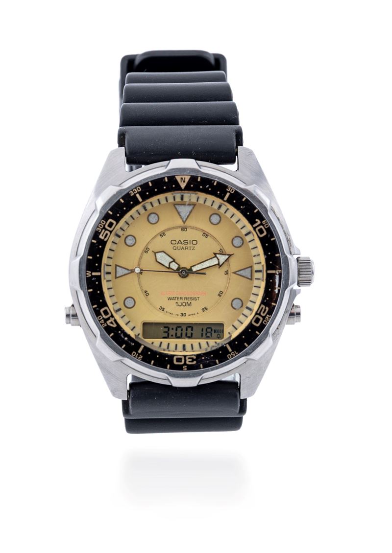 Casio Schwarzenegger in acciaio
