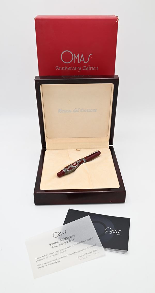 Omas Anniversary Edition Penna del Dottore - Penna stilografica in resina ed argento massiccio 925/000. In edizione limitata 034/100