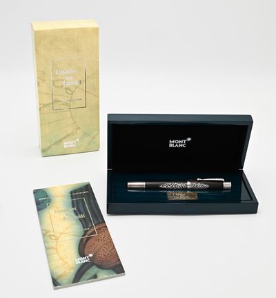 Montblanc, Patron of Art Alexander von Humboldt – penna stilografica in legno con particolari arg...
