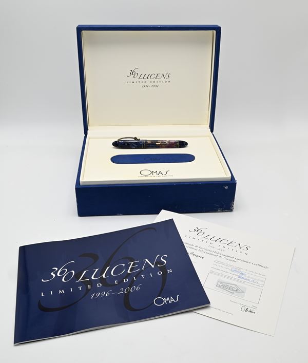 Omas 360 Lucens limited Edition 1996/2006 - Penna stilografica in celluloide con finiture high tech. In edizione limitata 0735/1000