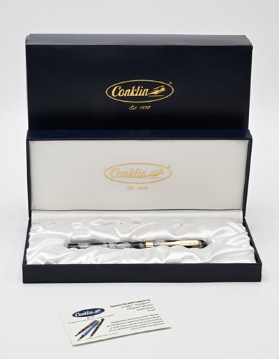 Conklin Endura (riedizione), penna stilografica in resina con particolari dorati