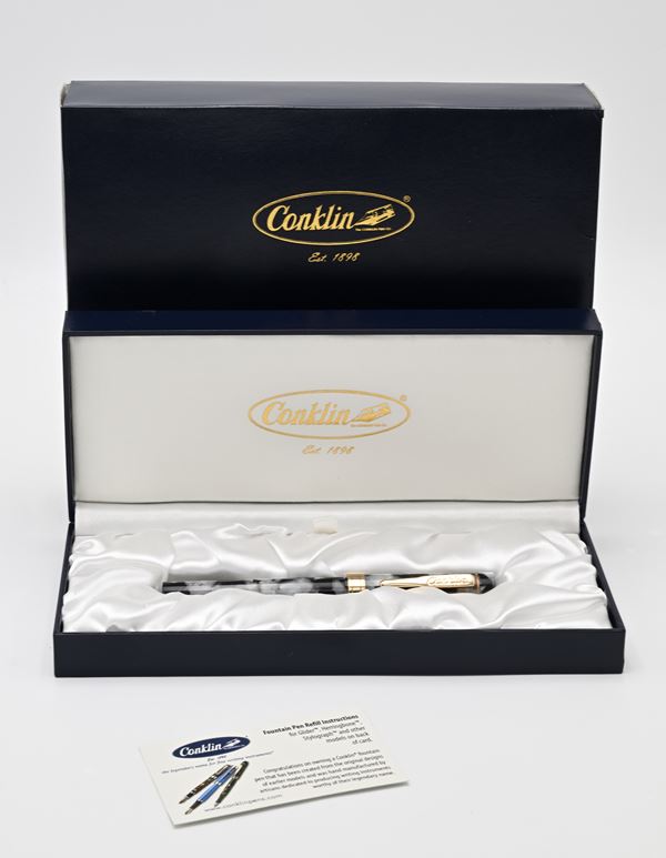Conklin Endura (riedizione) - Penna stilografica in resina con particolari dorati