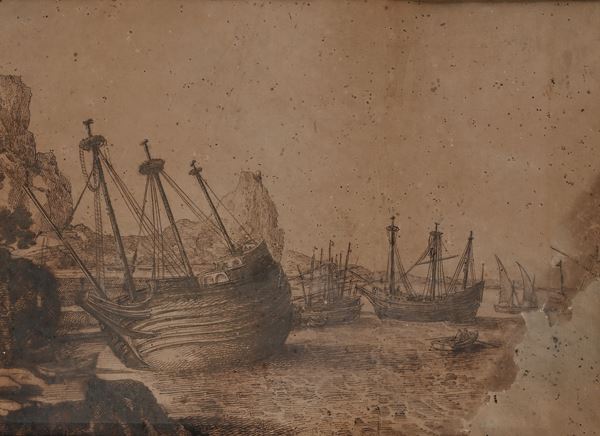 Studio di barche al porto