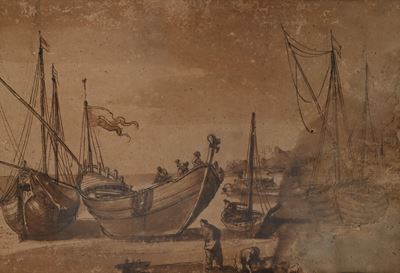 Studio di barche al porto