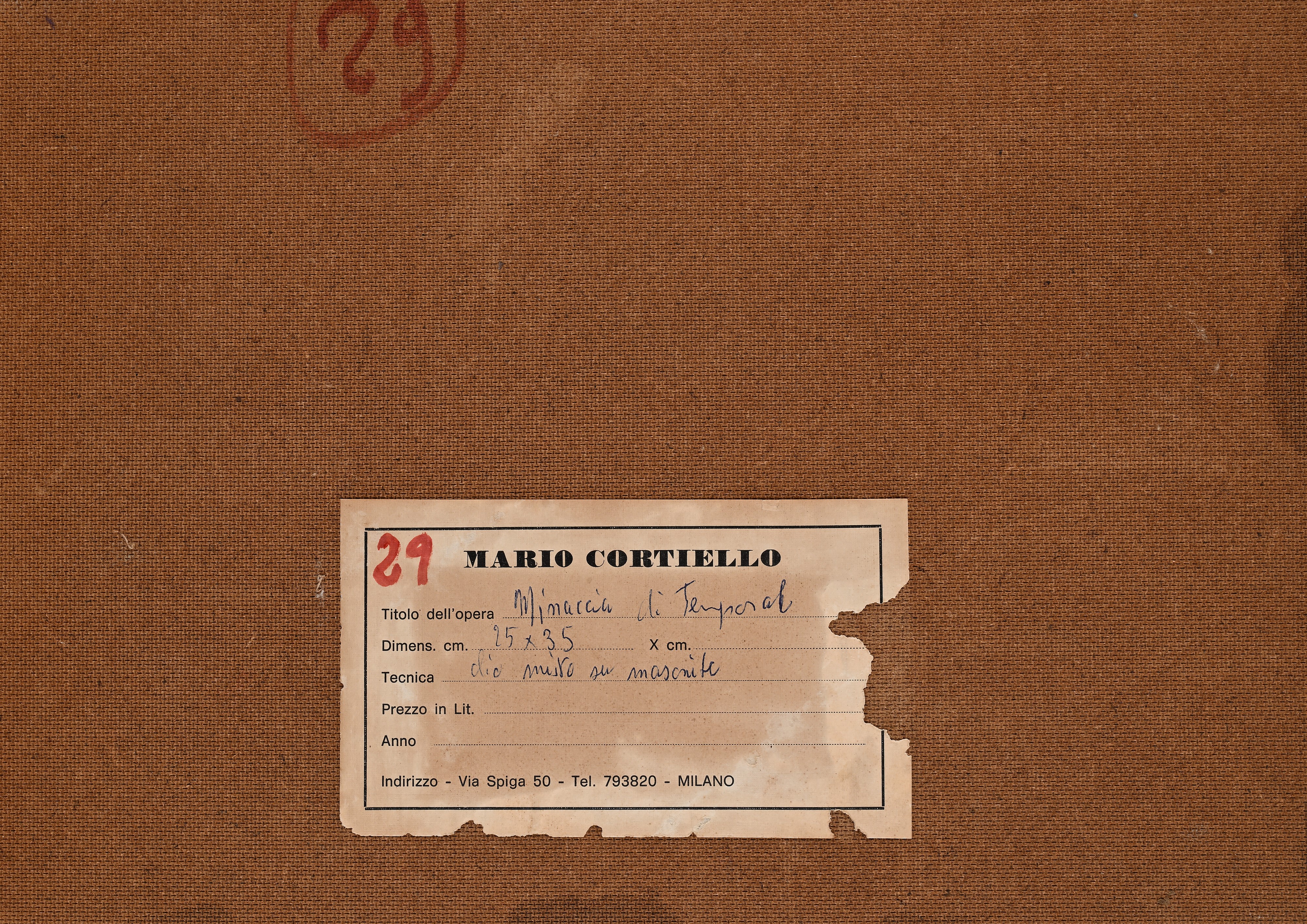 Mario Cortiello - Minaccia di temporale