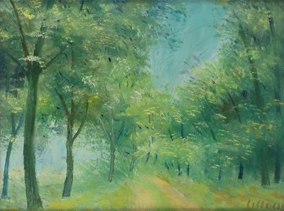 Autunno a Parma, olio su tela (1967)