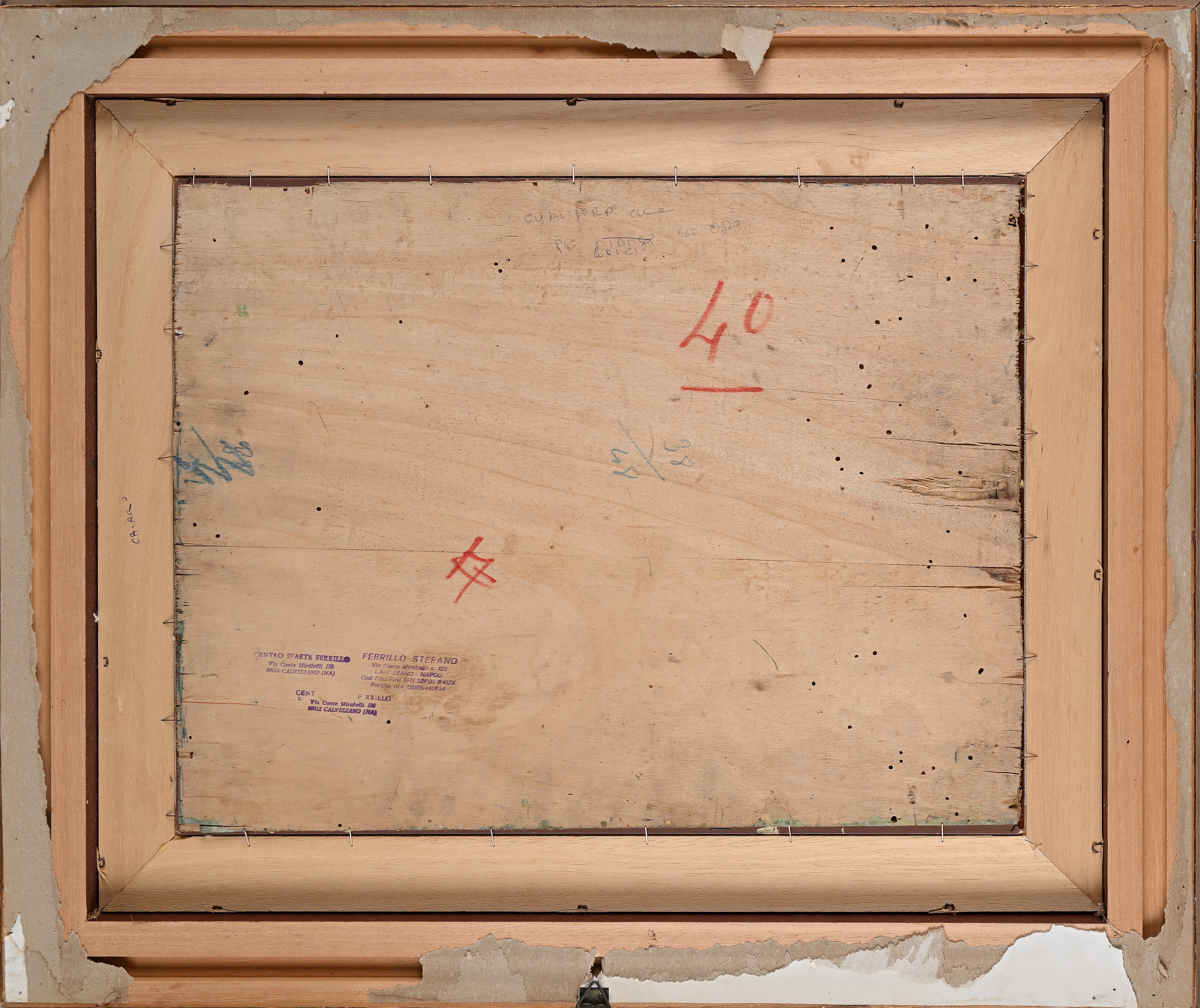 Franco Girosi - Paesaggio collinare, olio su legno
