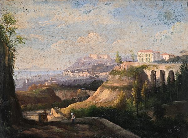 Napoli, veduta della fattoria di Villa Ruffo a Capodimonte