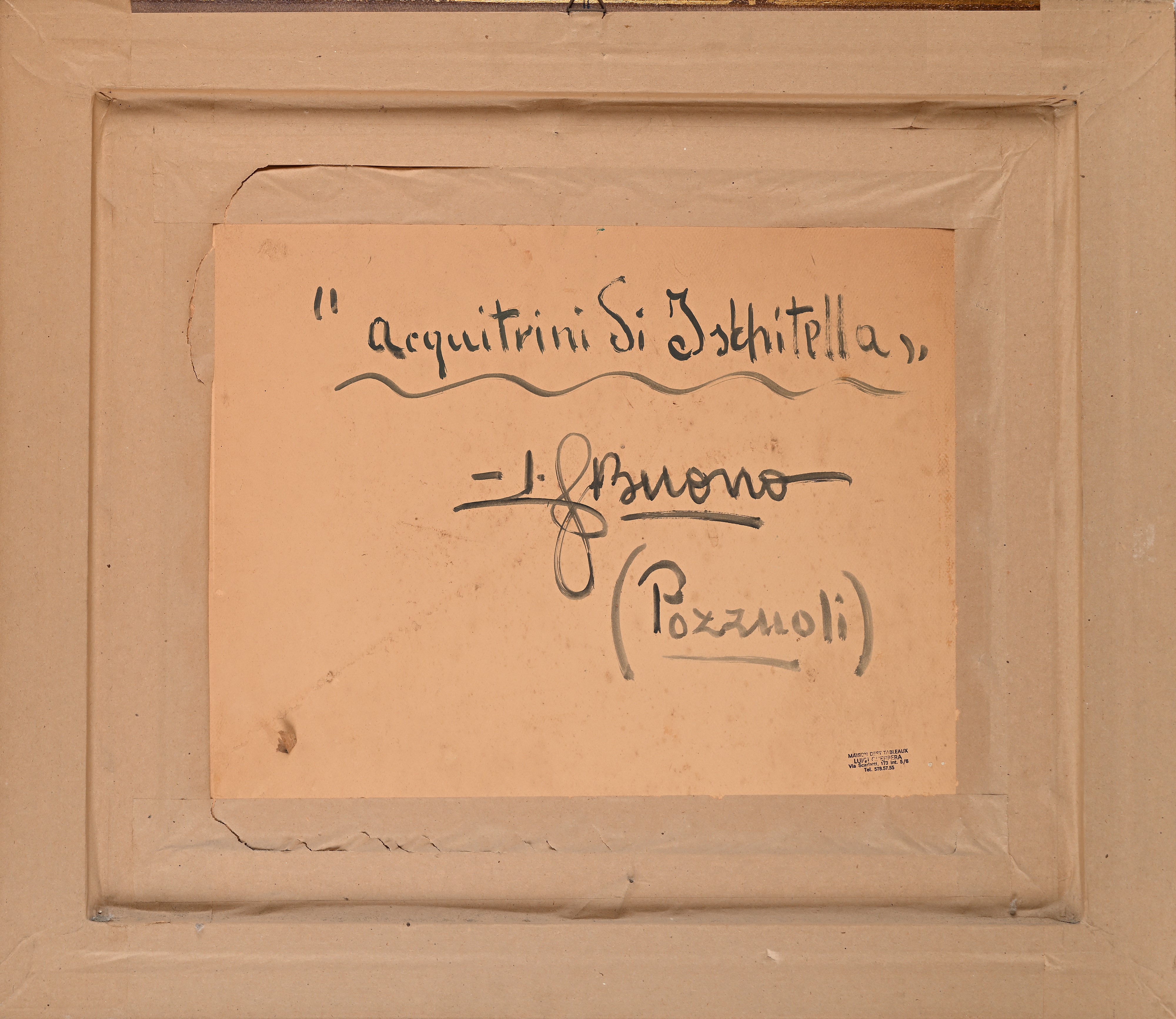 Leon Giuseppe Buono - Acquitrini di Ischitella, olio su cartone