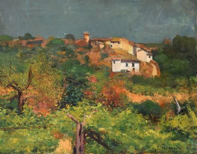 Borgo in campagna in estate