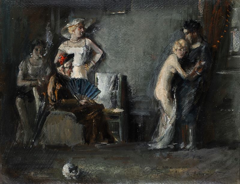 Gennaro Villani - Figure in un interno