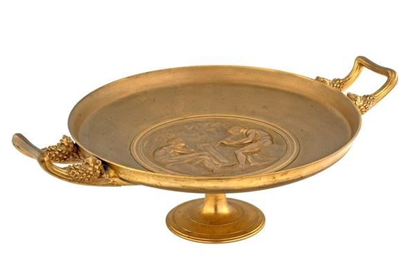 ALZATA IN BRONZO DORATO