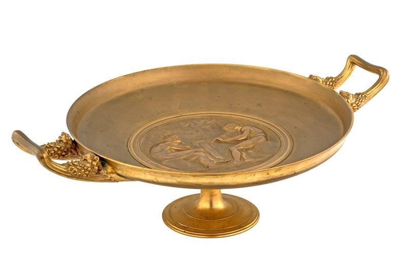 Alzata in Bronzo Dorato