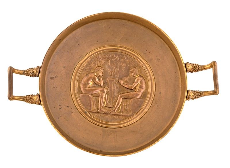 Alzata in Bronzo Dorato