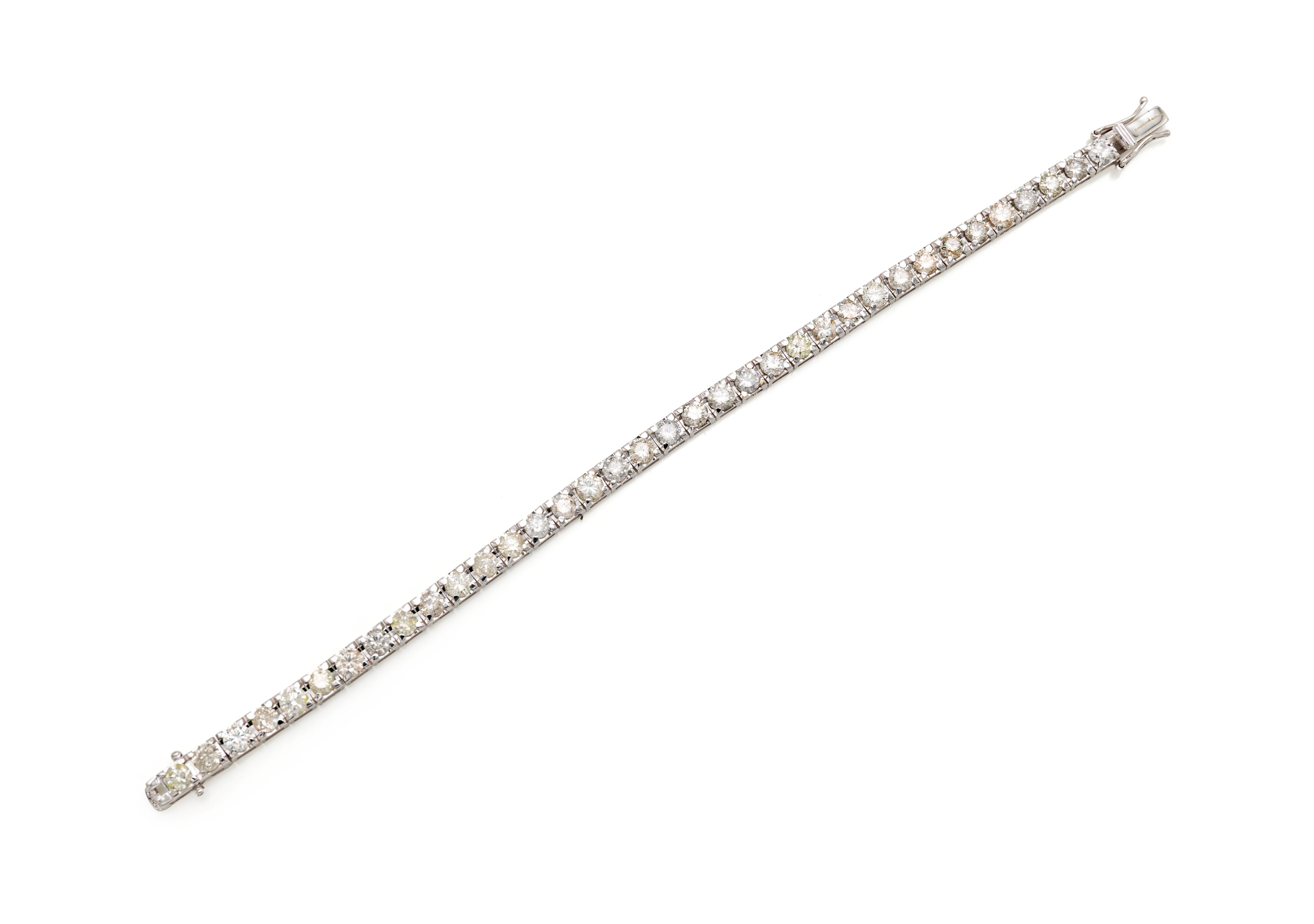 Bracciale tennis in oro e brillanti