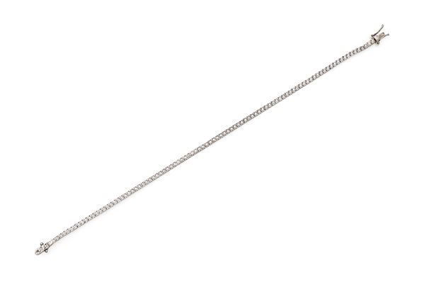 Bracciale tennis in oro e brillanti
