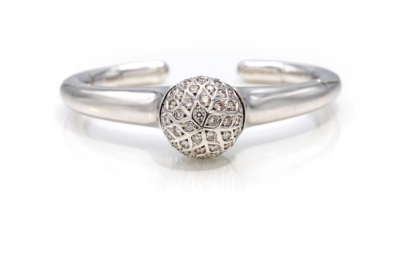 Mauboussin bracciale a manetta in oro brillanti