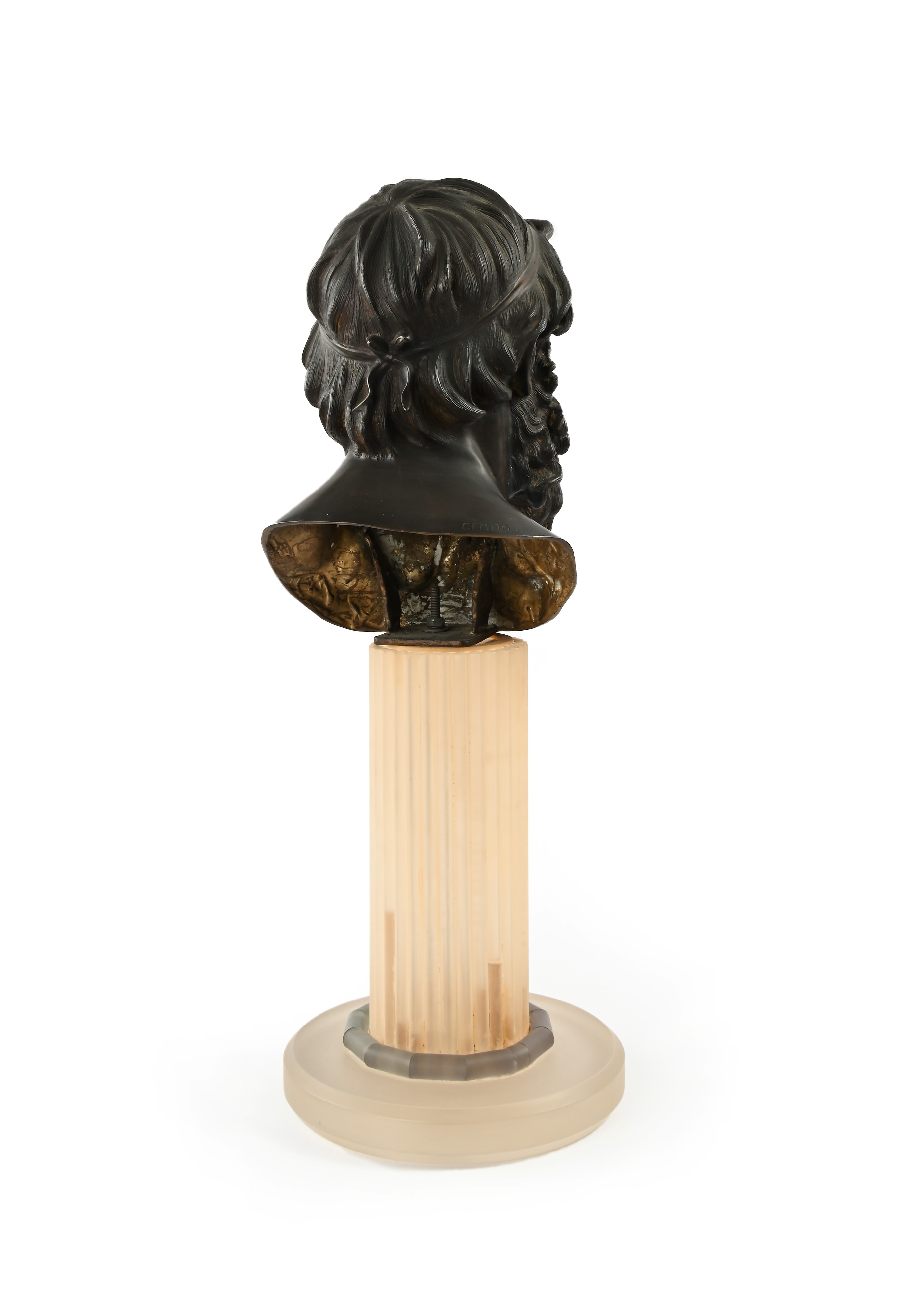 Vincenzo Gemito - Testa di filosofo in bronzo