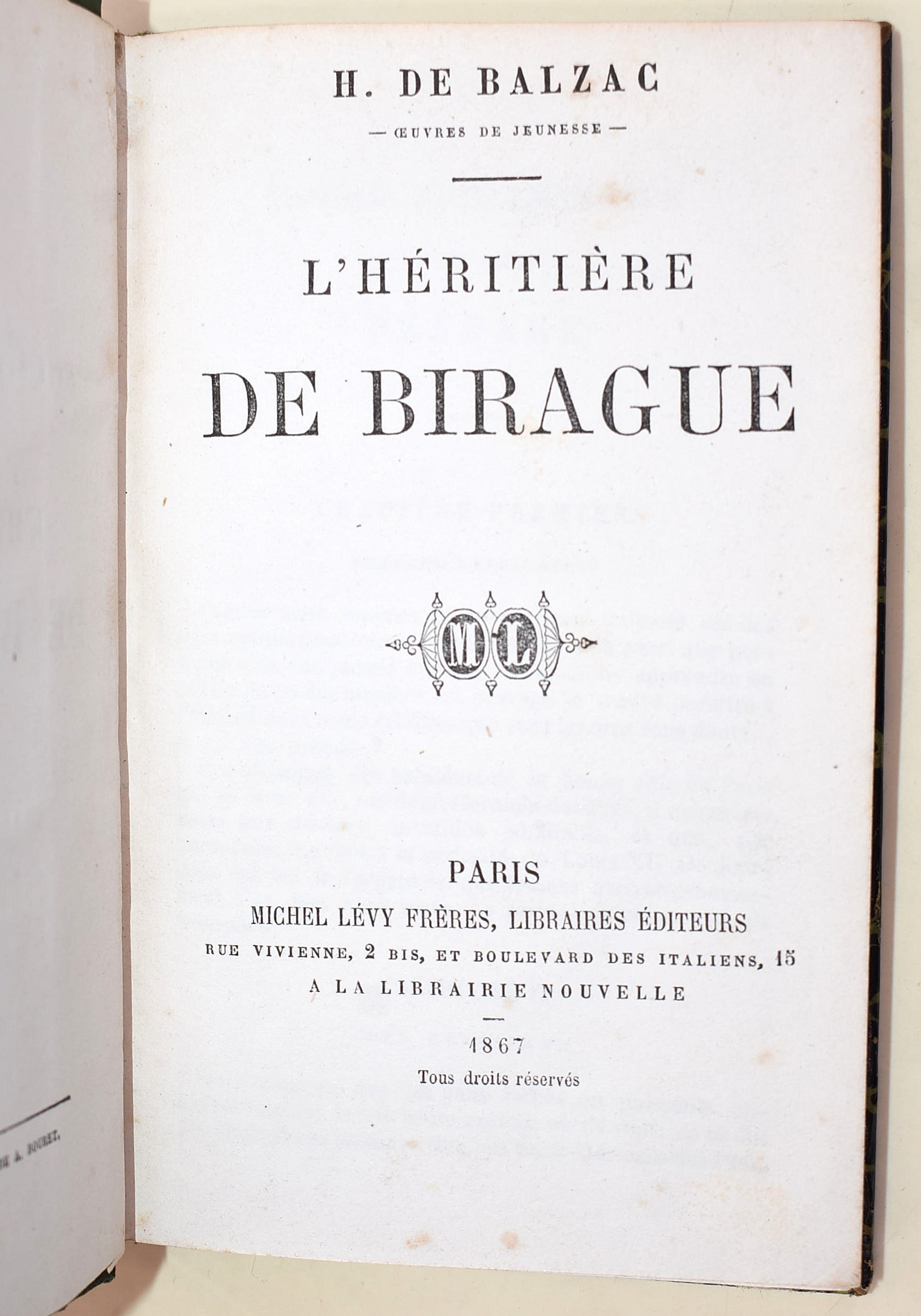 de Balzac, Honoré: Œuvres de Jeunesse de Balzac, 1866-1876