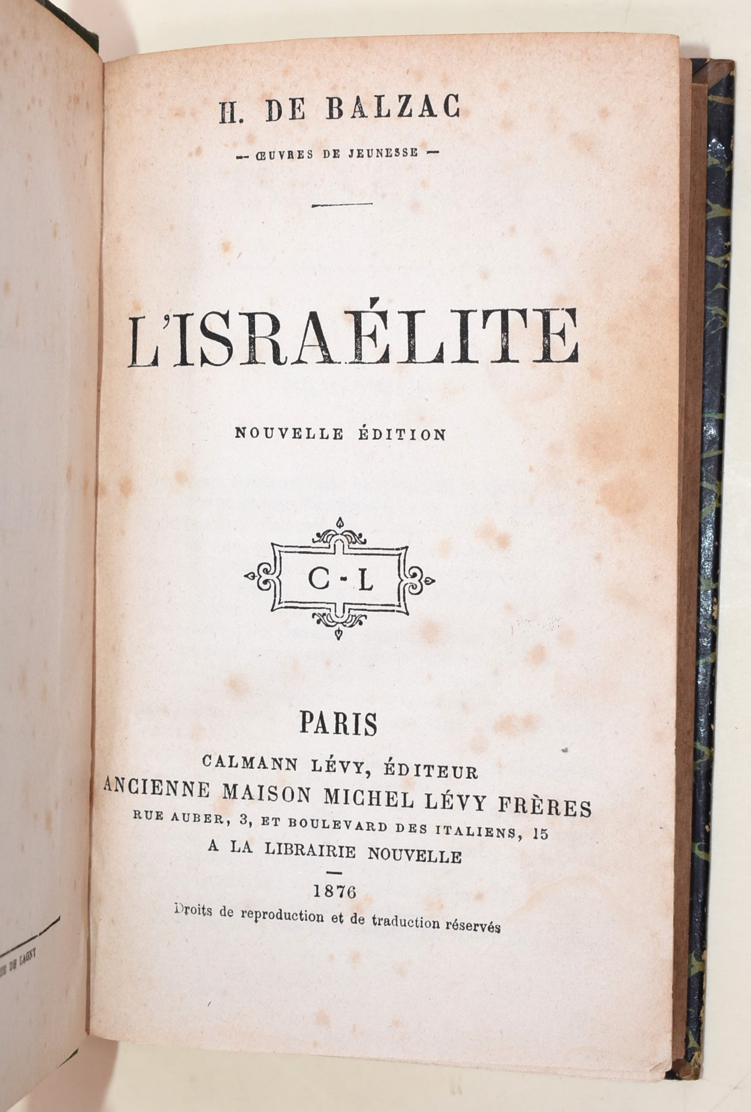 de Balzac, Honoré: Œuvres de Jeunesse de Balzac, 1866-1876