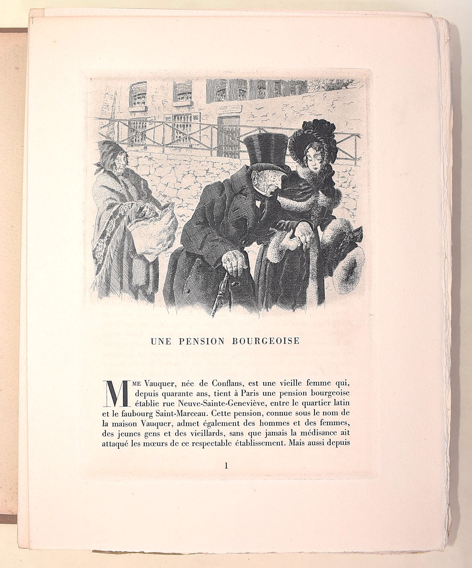 [firmato da Berty] de Balzac, Honoré: Le Père Goriot (1944) - volume speciale J
