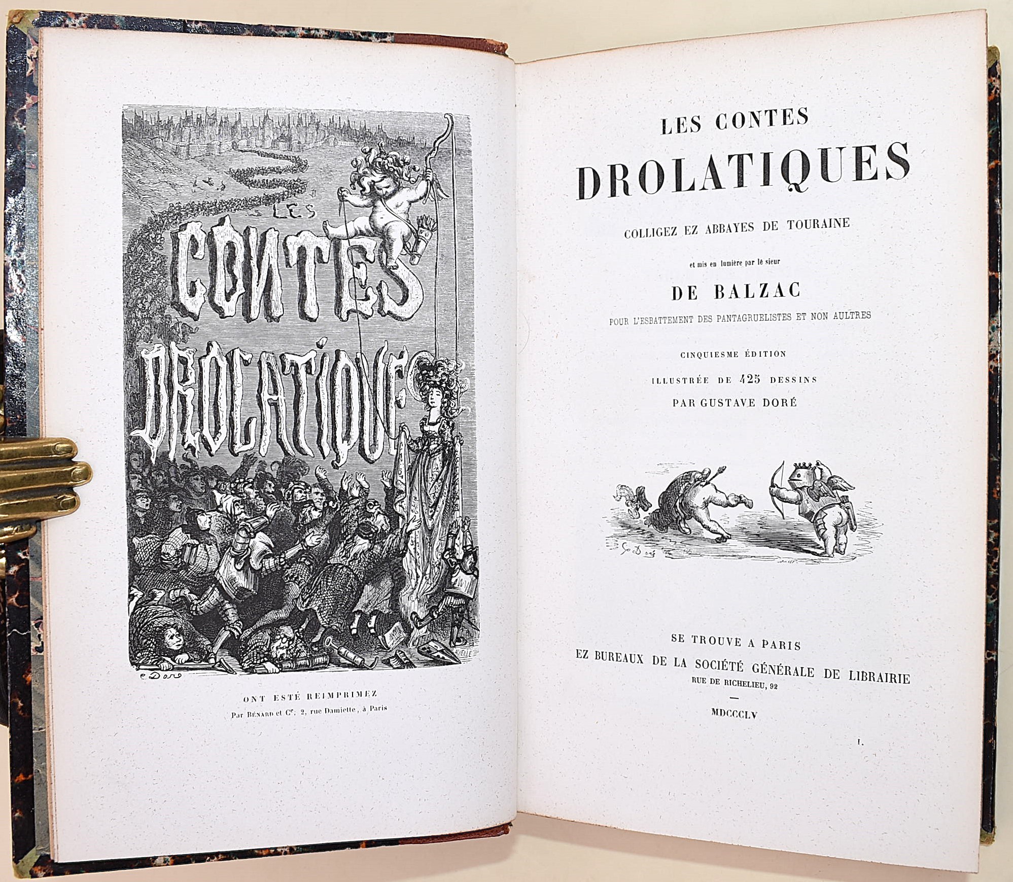 de Balzac, Honoré: Les Contes Drolatiques illustrato da Gustave Doré, 1855