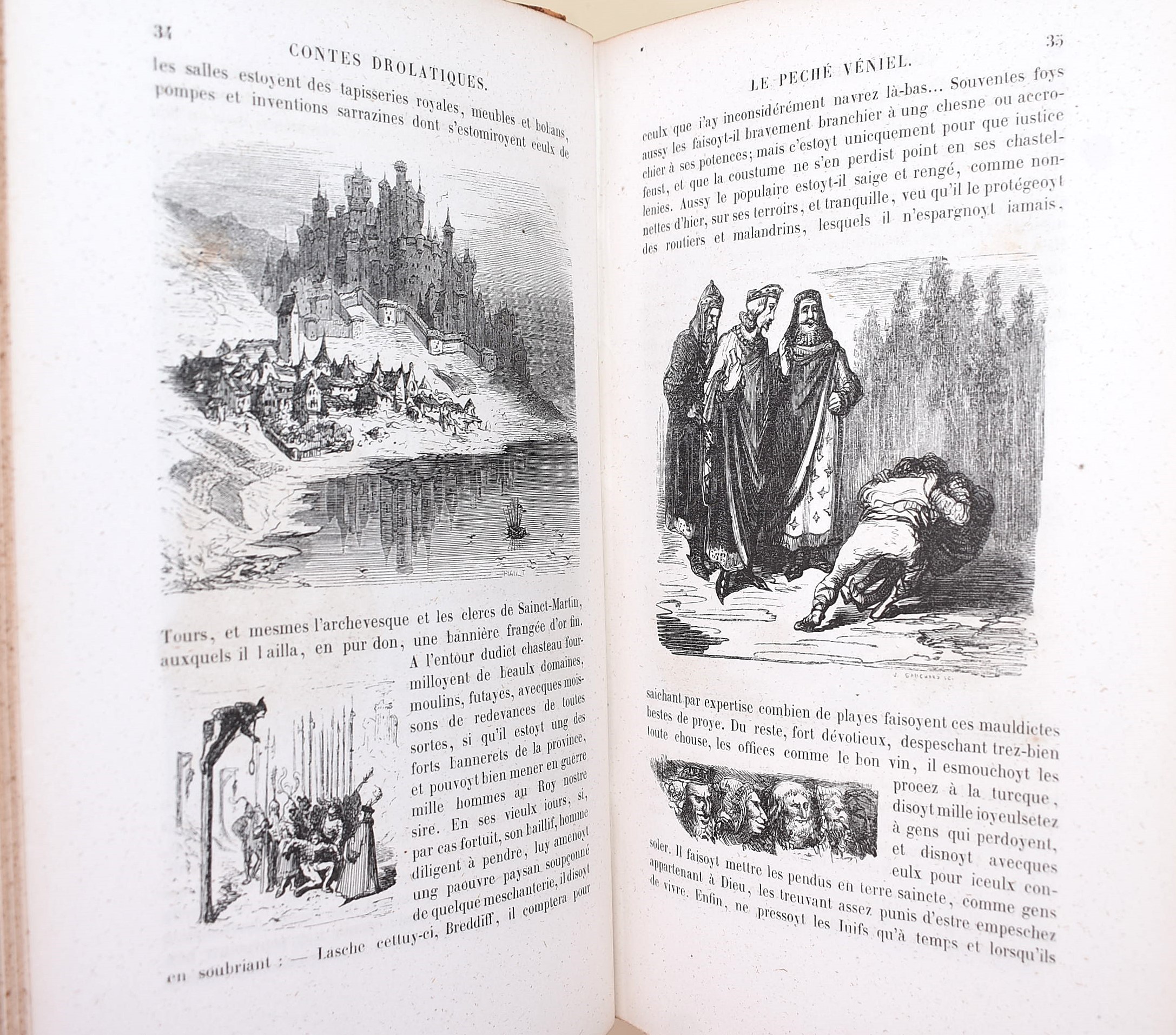 de Balzac, Honoré: Les Contes Drolatiques illustrato da Gustave Doré, 1855