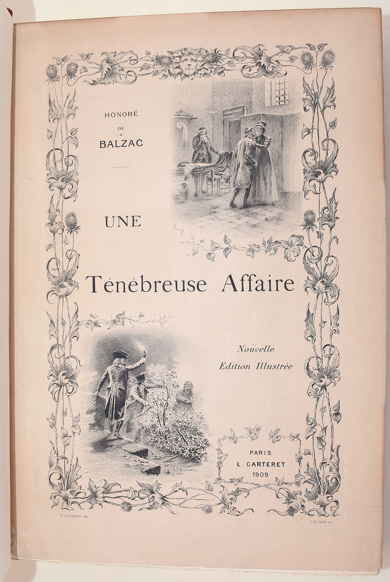de Balzac, Honoré: Une ténébreuse affaire, 1909 - n. 50/300