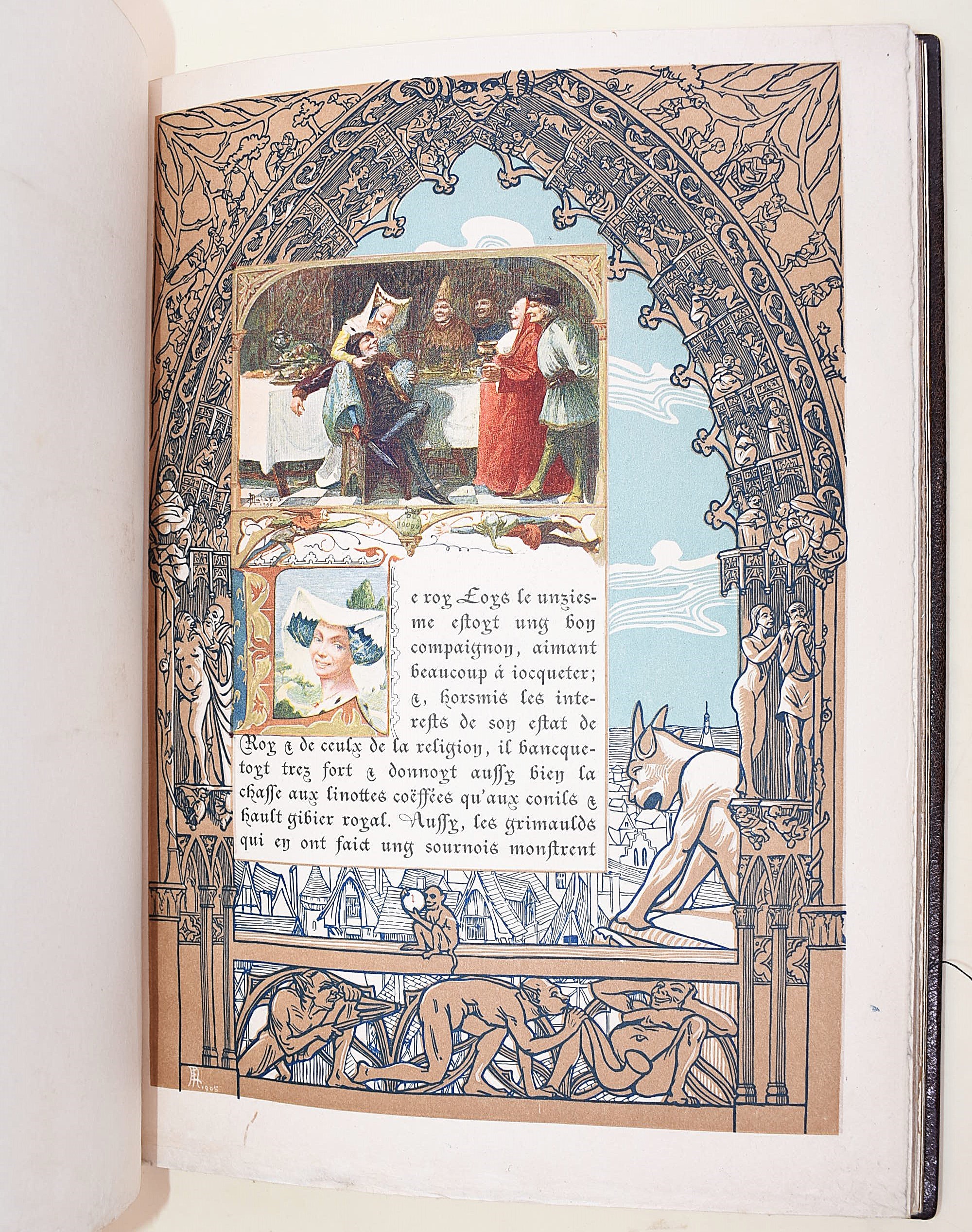 [Legatura M. Lortio] de Balzac, Honoré: Les joyeuzetés du roy Loys le unziesme, 1907 - n. 6/171