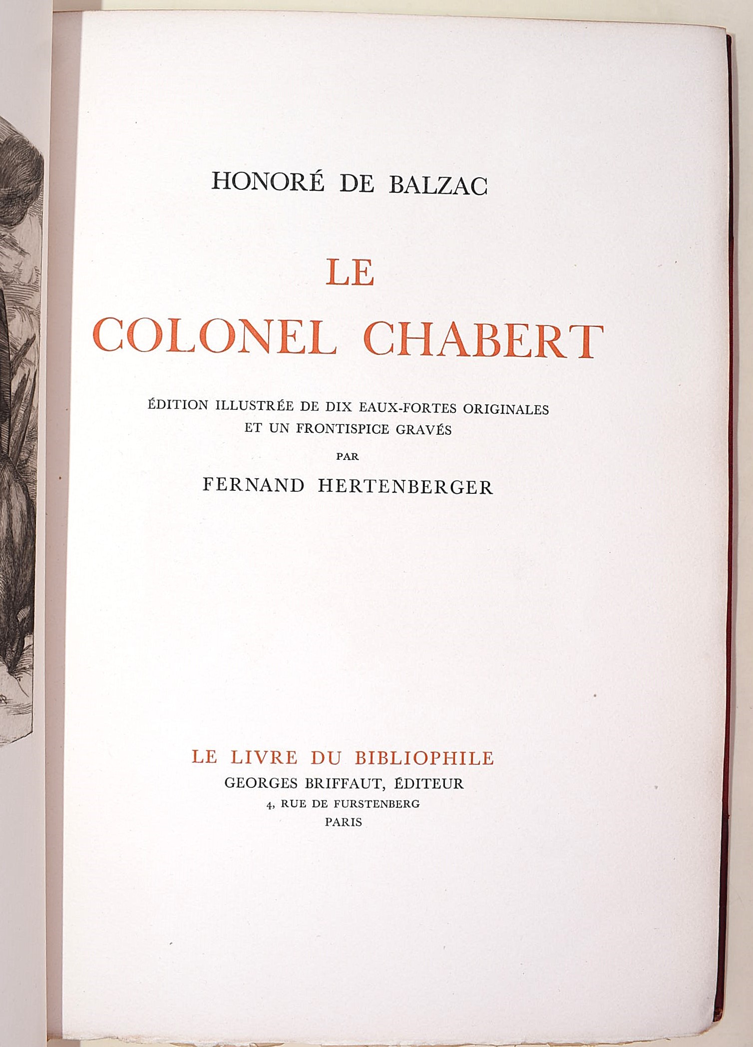 de Balzac, Honoré: Le Colonel Chabert, 1929, n. 241/500