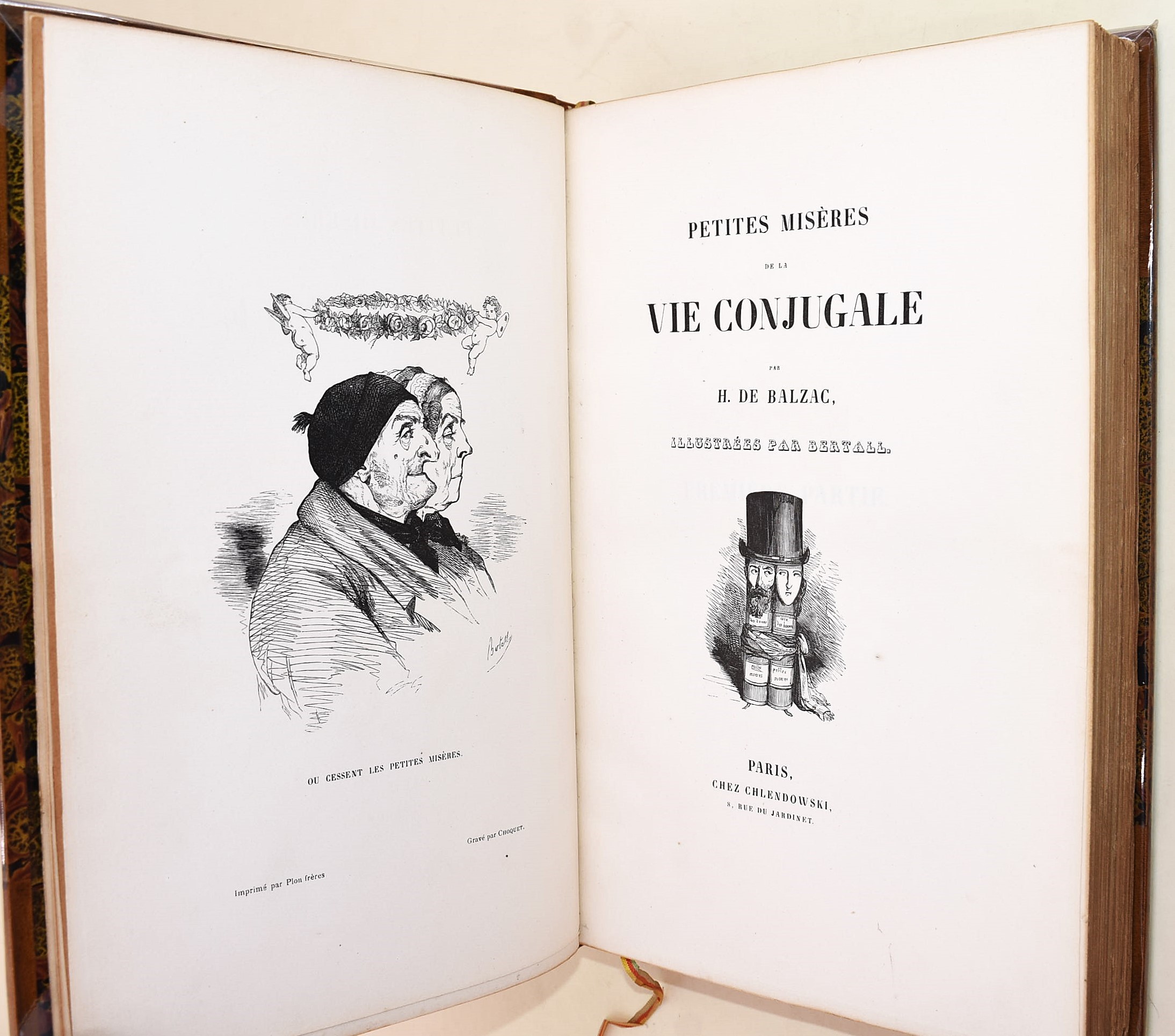 [Legatura - V. Champs] de Balzac, Honoré: Petites misères de la vie conjungale, s.d. (1845)