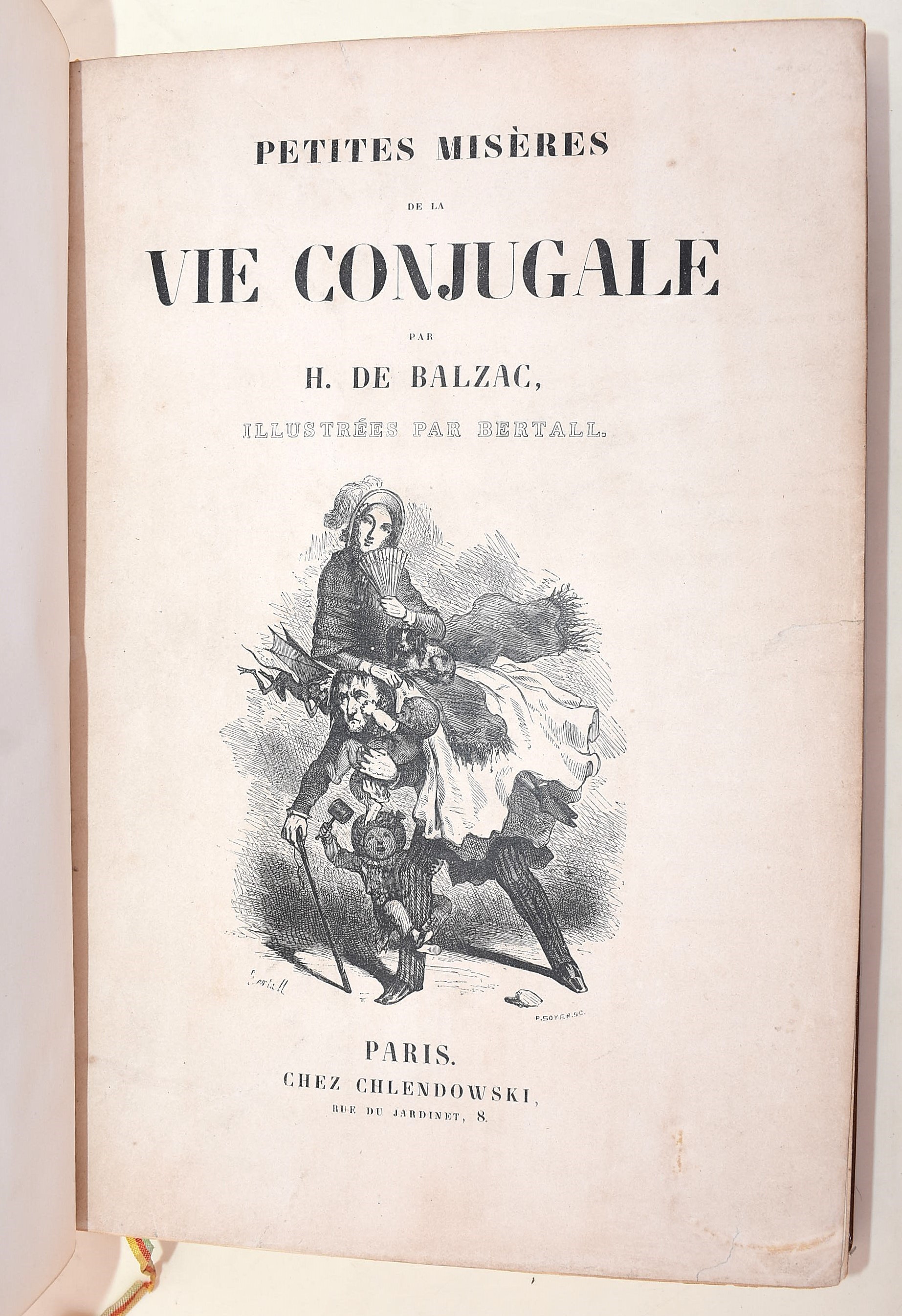 [Legatura - V. Champs] de Balzac, Honoré: Petites misères de la vie conjungale, s.d. (1845)