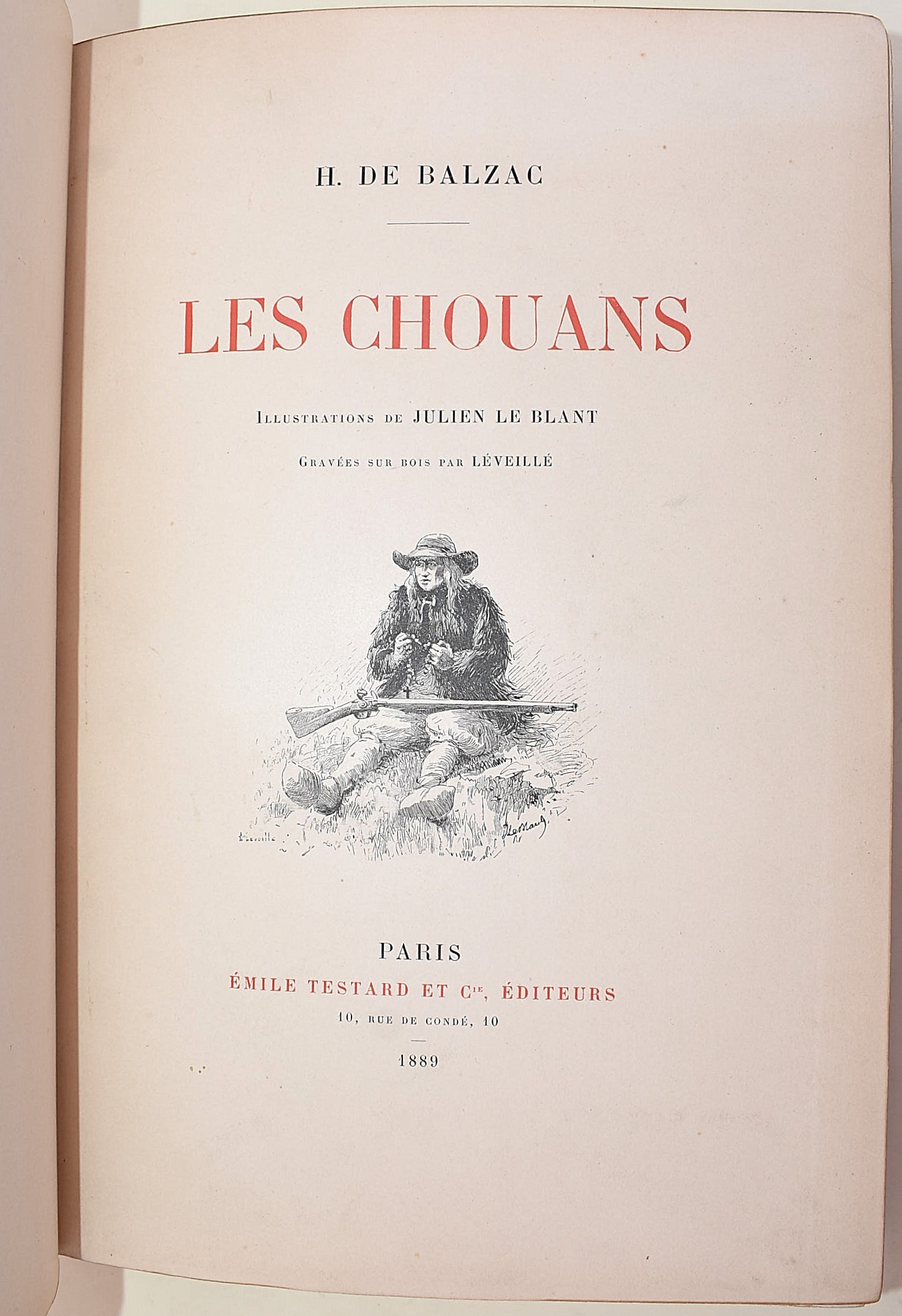 de Balzac, Honoré: Les Chouans, 1889-1890