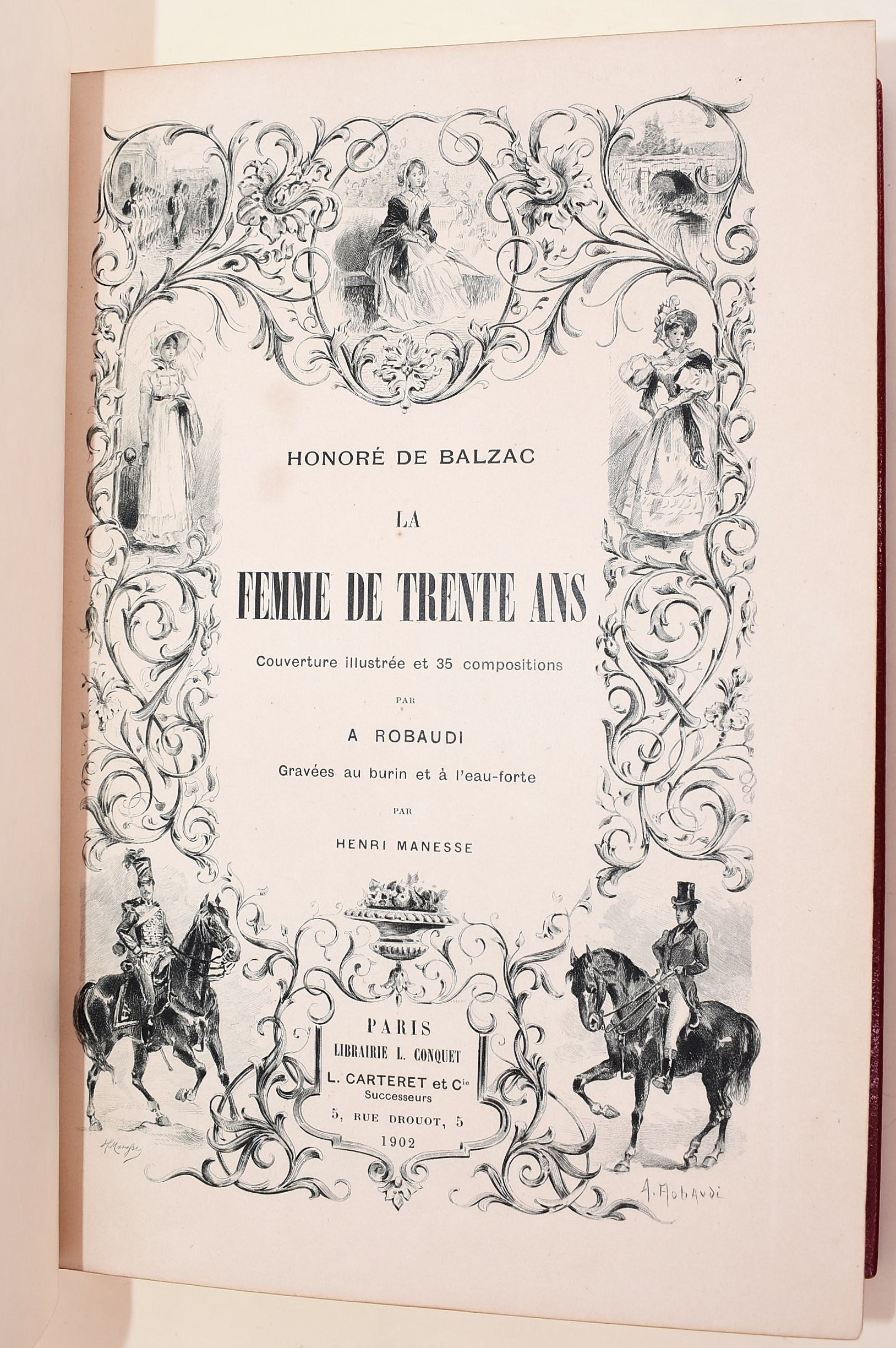 [Legatura - Canape.R.O.] de Balzac, Honoré: Le femme de trente ans, 1902 - Ad Personam
