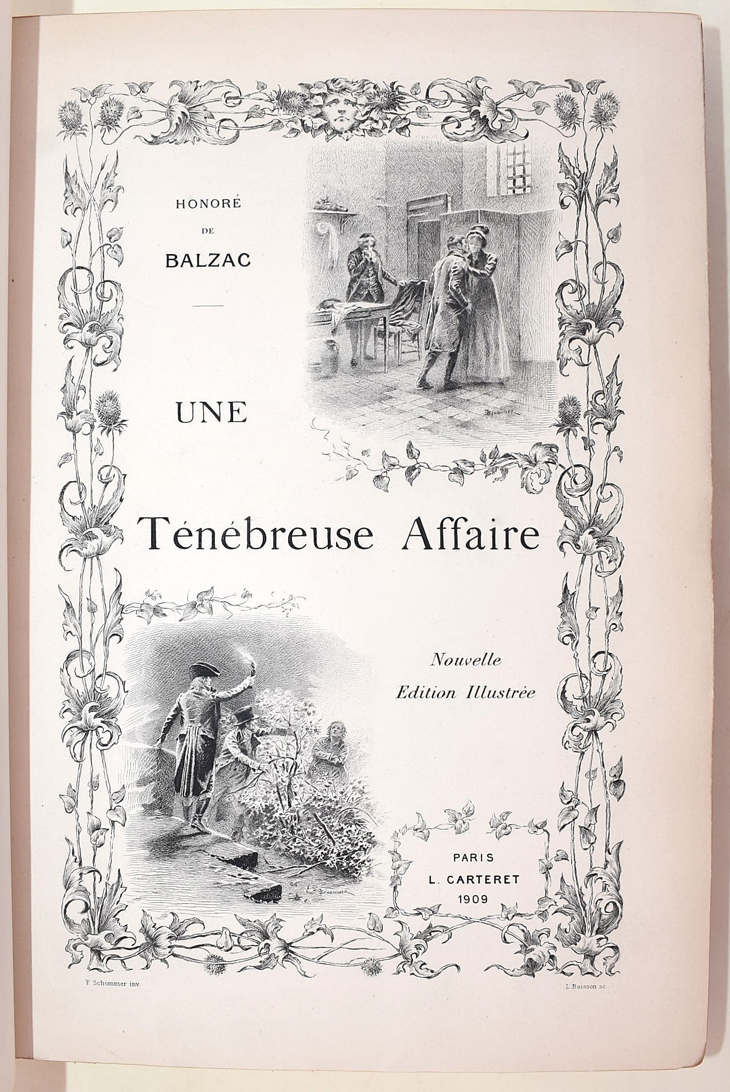 de Balzac, Honoré: Une Ténébreuse Affaire, 1909 - n. 126/300