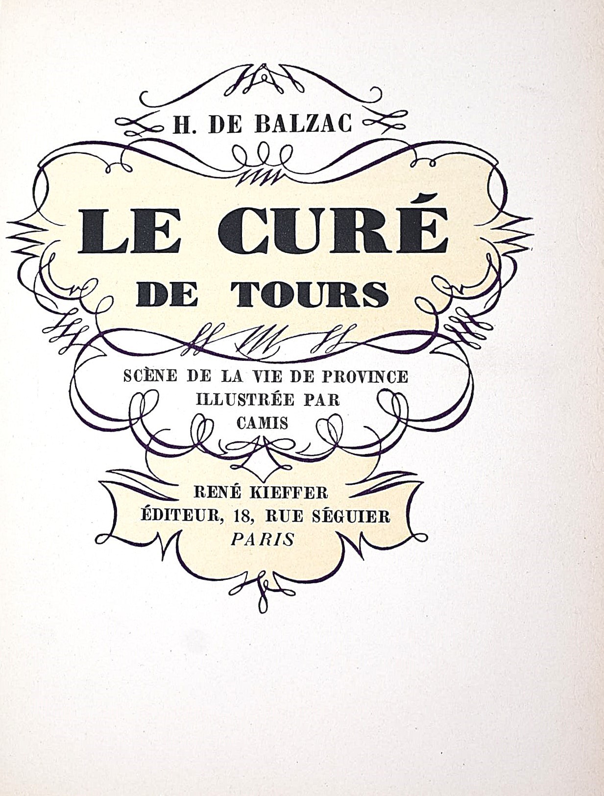 de Balzac, Honoré: Le Curé de Tours, 1925 - n. 258/500