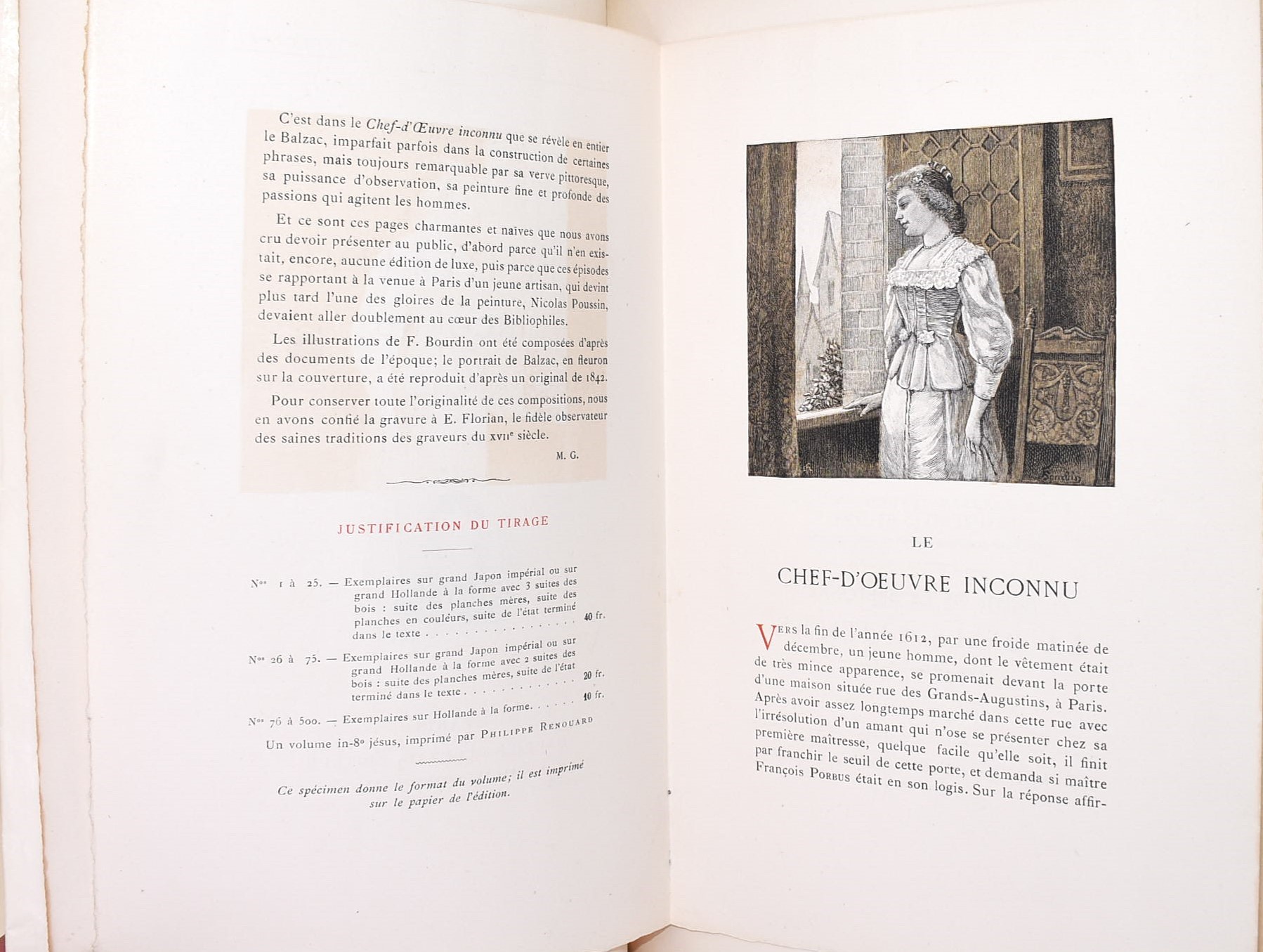 [iniziali e nota autografa Glomeau] de Balzac, Honoré: Chef-D'Œuvre, 1911 - n. 2/500