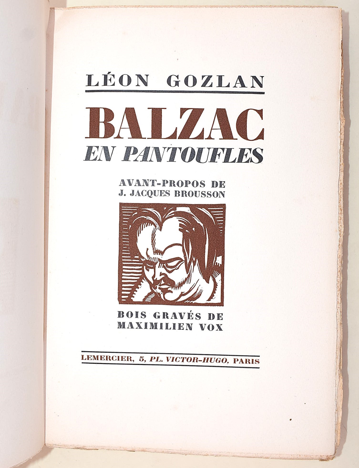 Gozlan, Léon: Balzac en pantoufles, 1926 - n. 561/575
