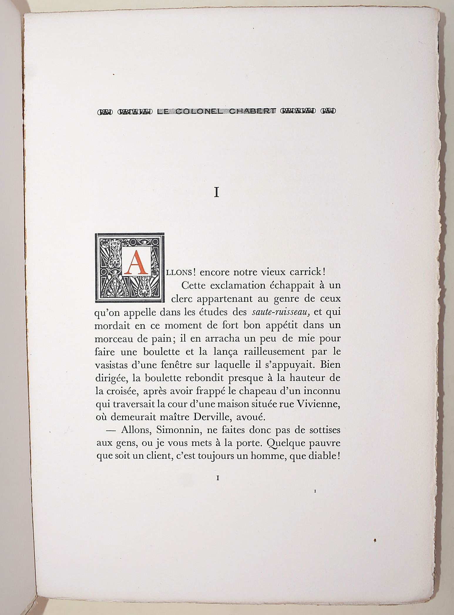 de Balzac, Honoré: Le Colonel Chabert, 1929 - n. 336/500
