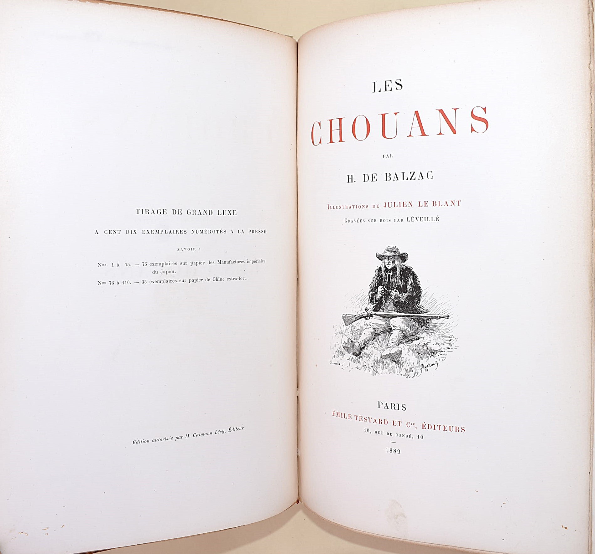 de Balzac, Honoré: Les Chouans, 1889